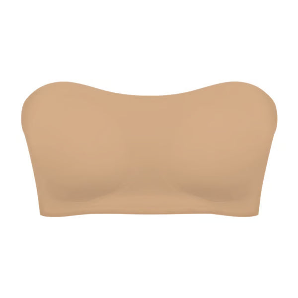 Strapless Invisible Bra with Side Closure & Crisscross Back Support