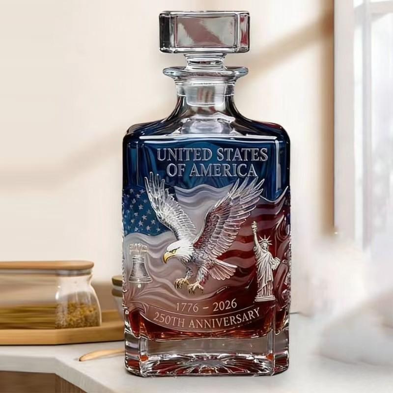 USA 250th Anniversary Commemorative Glass