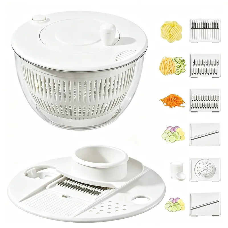 Large Capacity Multi-Function Salad Spinner