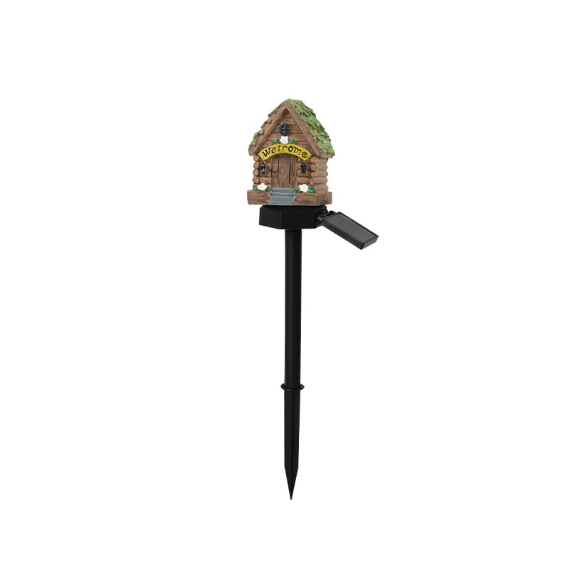 Solar Fairy-Tale Mushroom Cottage Garden Light