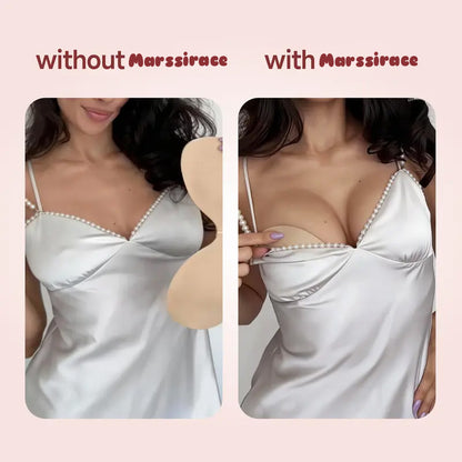 Invisible Sticky Bra Waterproof Sweat Proof Silicone Reusable with Storage Board