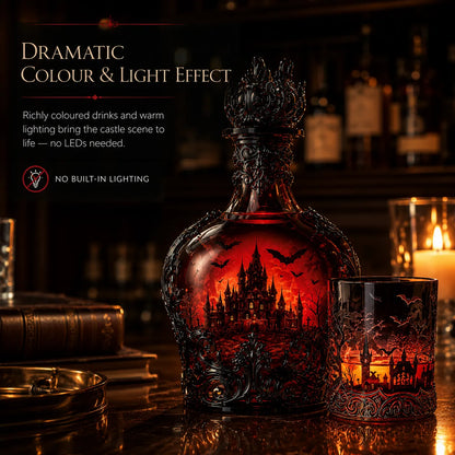 🔥Last Day 49% OFF - 🦇🍺Gothic Vampire Castle Whisky Decanter & Tumbler(📦Buy 2 Free Shipping)