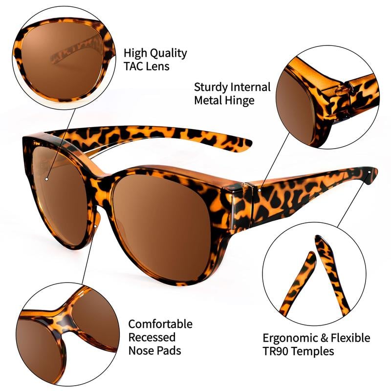 🎉LAST DAY - BUY 1 GET 1 FREE😎2026 New Polarized UV400 Protection Trendy Round Cat-eye Sunglasses 🕶️