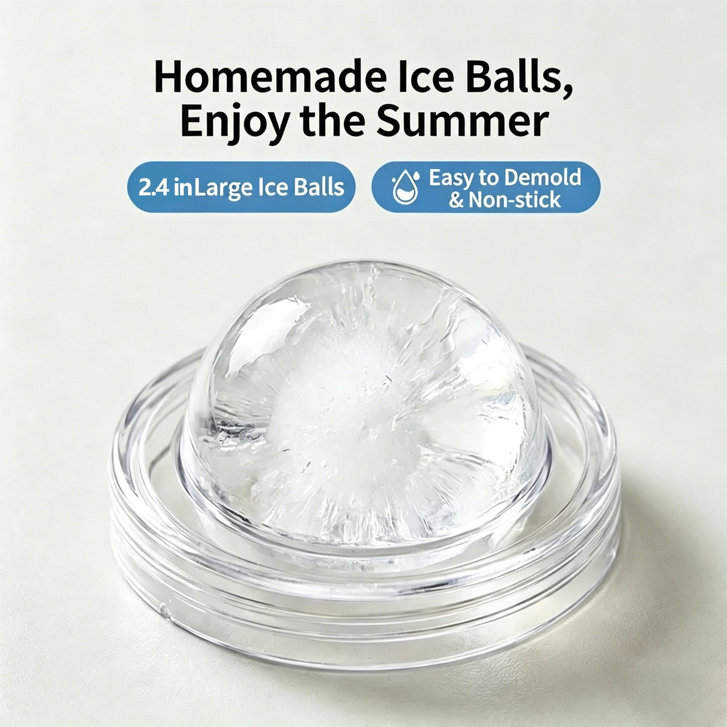 🧊 Foldable Silicone Ice Ball Drink Cup