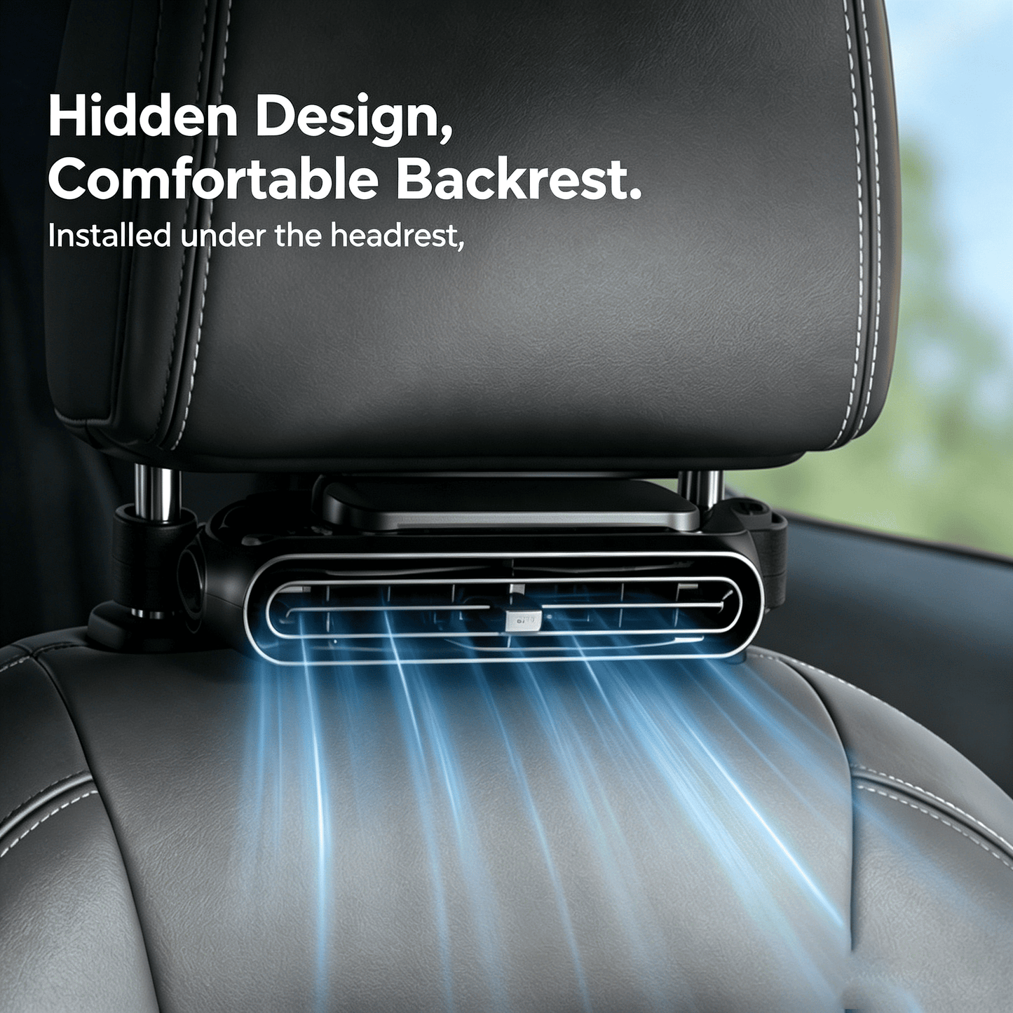 Portable Car Seat Cooling Fan, 9000RPM Fast Cooling