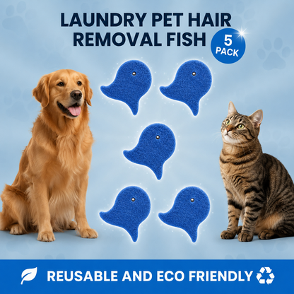 💦 Laundry Pet Hair Removal Fish - 5 Pack