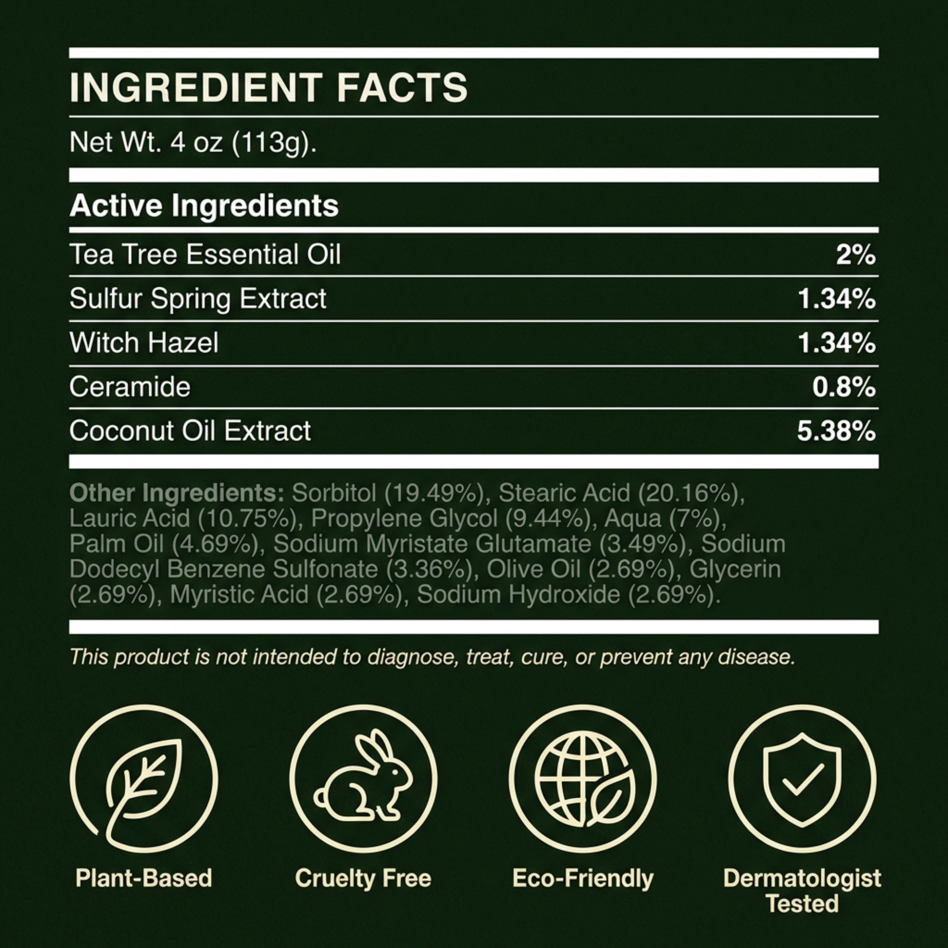 Tea Tree Antifungal Bar – Clears Fungal Infection and Skin Balance from the Root