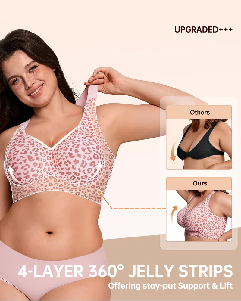 Comfortable Wireless Full Coverage Jelly Smoothing Bra