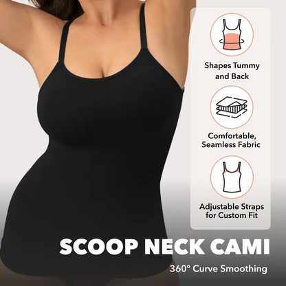 Women's Seamless Shaping Cami Scoop Neck Breathable Comfort