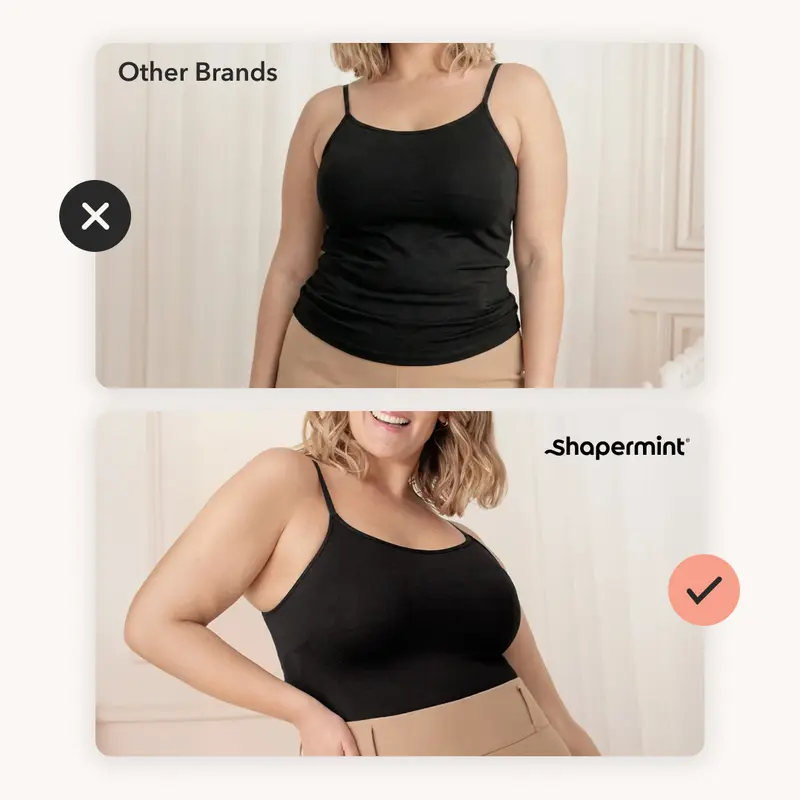 Women's Seamless Shaping Cami Scoop Neck Breathable Comfort