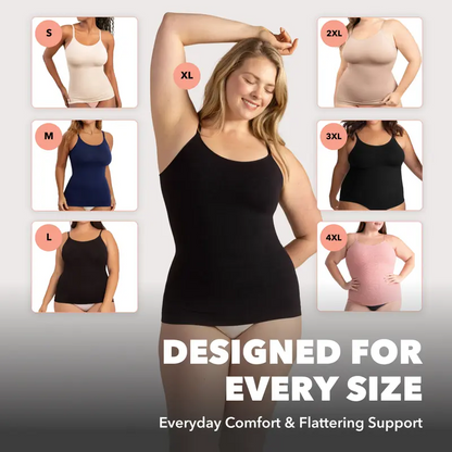Women's Seamless Shaping Cami Scoop Neck Breathable Comfort