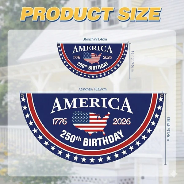 Celebrate America's 250th Birthday Banner-1