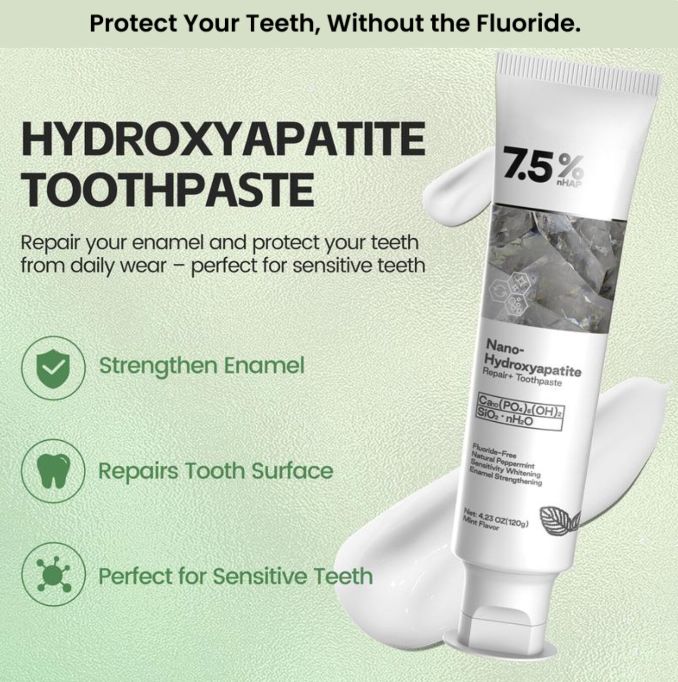 Fluoride-Free Hydroxyapatite Toothpaste 🦷✨🔬