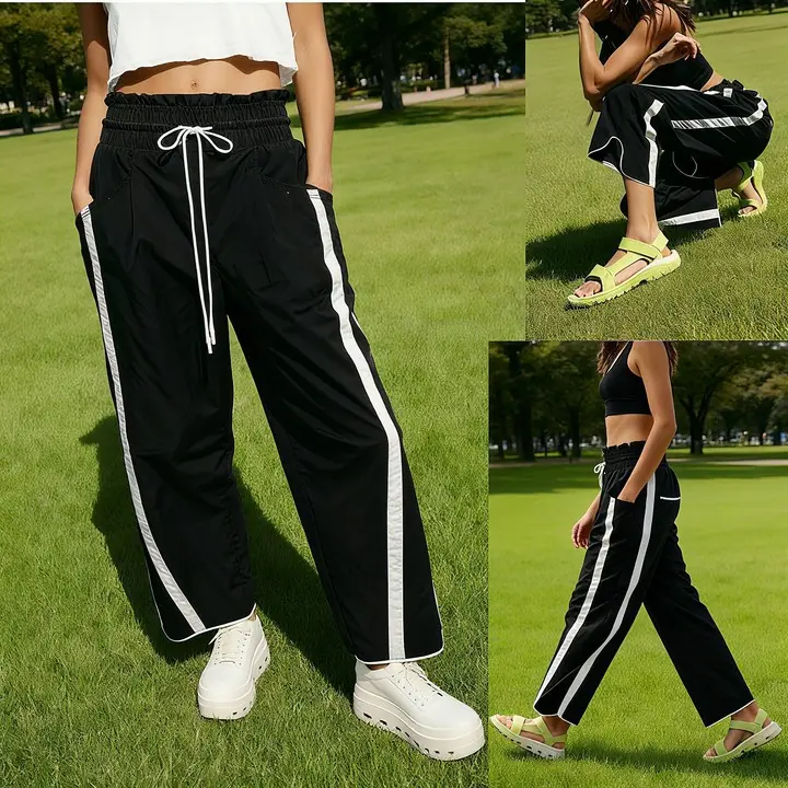 Women's Loose Barrel Pants Quick Dry Lightweight Hiking with Pockets