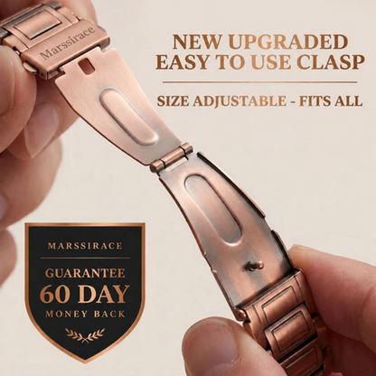 UPGRADED Mens Copper Magnetic Bracelet 6 Magnets Per Link