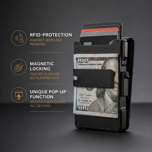 Minimalist Wallet - Maximum Capacity. Minimal Footprint.