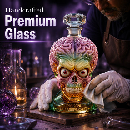 👽Alien Skull Glass Liquor Decanter