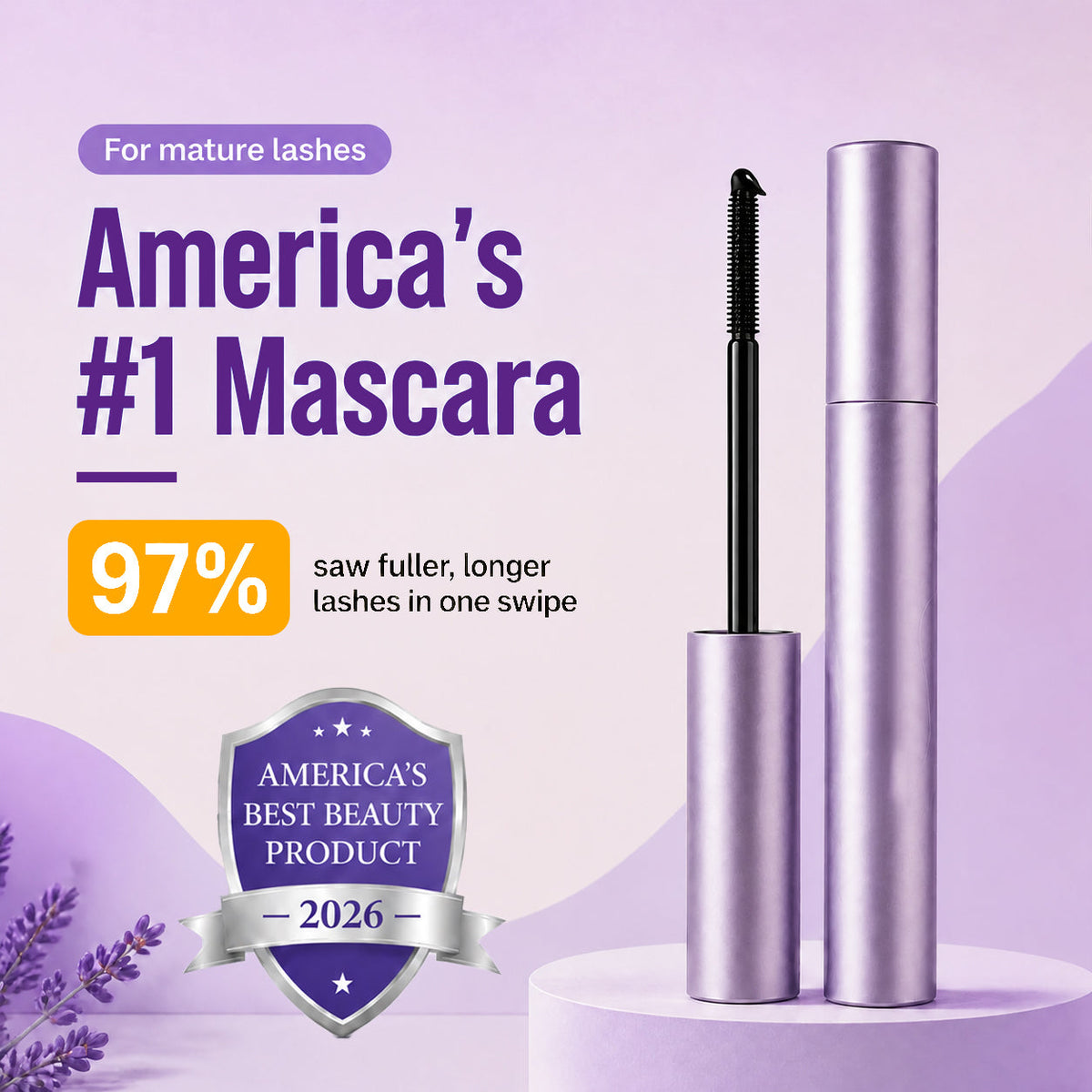 Precision tubing mascara made for mature fine and sparse lashes