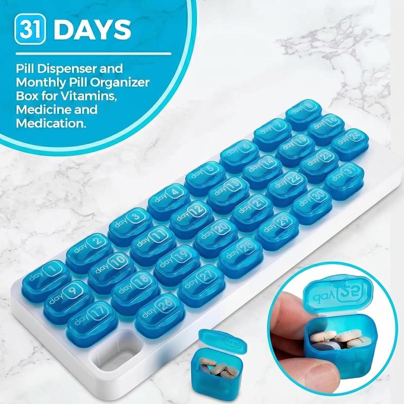31-Day Detachable Monthly Pill Organizer