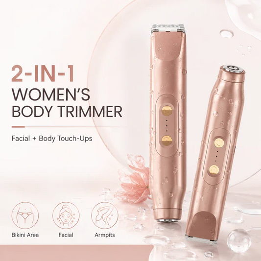 NEW 2-in-1 Waterproof Painless Body Trimmer
