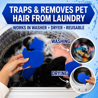 💦 Laundry Pet Hair Removal Fish - 5 Pack