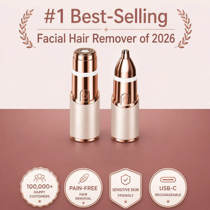 2-in-1 Women's Eyebrow and Facial Hair Removal Device