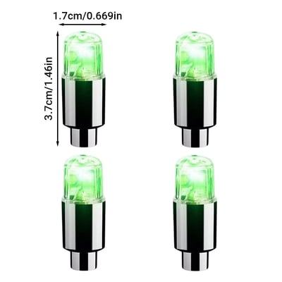 Waterproof LED Tire Valve Cap Light