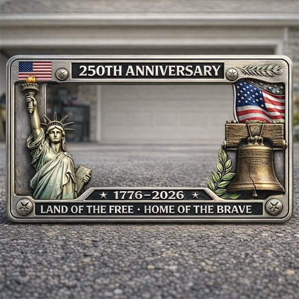 🔥US 250th Anniversary Commemorative License Plate Frame🗽