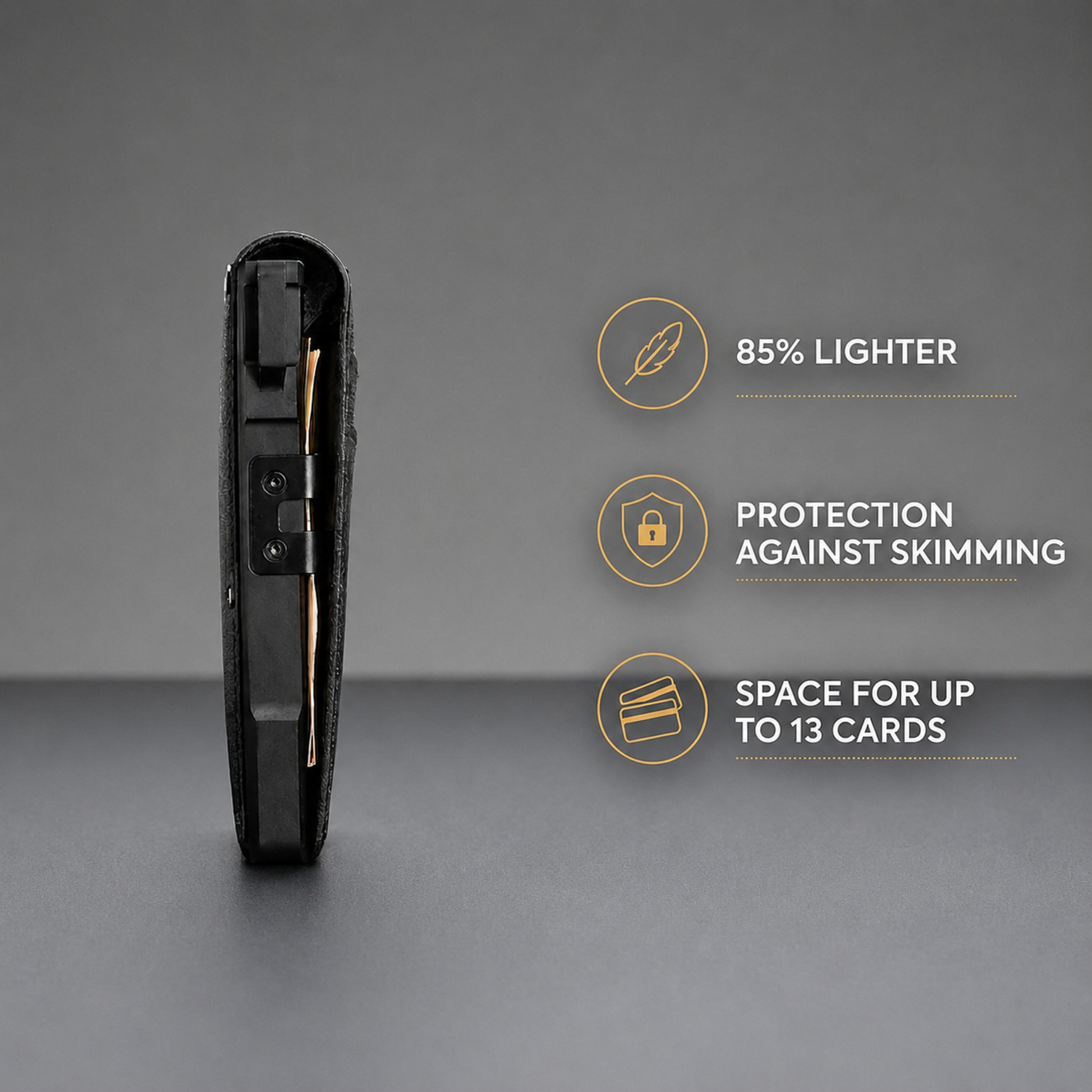 Minimalist Wallet - Maximum Capacity. Minimal Footprint.