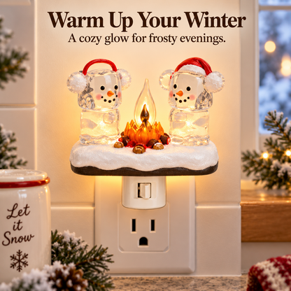 Cozy Campfire Plug-In Night Light in 9 Charming Seasonal Styles