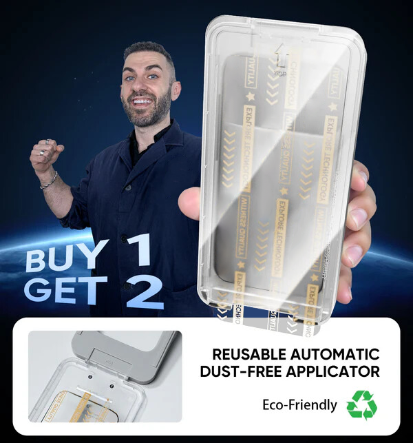 Marssirace 3rd Generation Screen Protector - Automatic Dust Free Eco-Friendly Protection