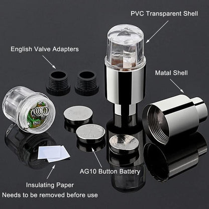 Waterproof LED Tire Valve Cap Light