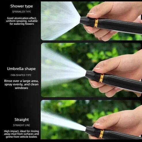 🔥High-Pressure Hose Spray Gun with Brush Attachment