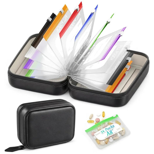 A8 Waterproof Pill Organizer Binder Set