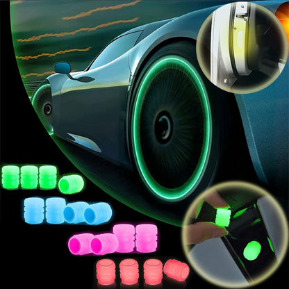 🔥💡Cool Glowing Tire Valve Caps – Instantly Upgrade Your Wheels