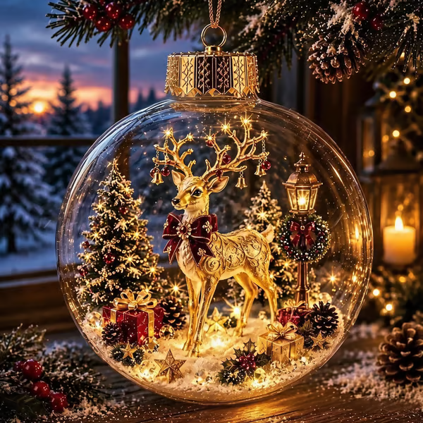 🎄Glowing Christmas Diorama Ornament – Perfect Christmas Tree Decorations
