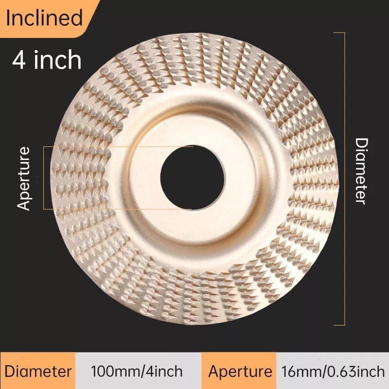 🔥3PCS 4" Wood Carving Grinding Wheels Sanding Disc Accessory for Polishing Tools