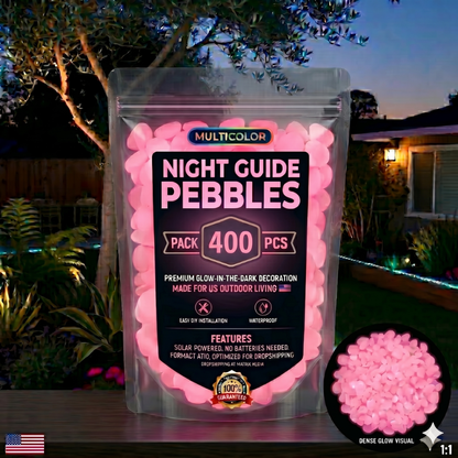 💥LAST DAY SALE 50%OFF💥🌈Colorful Glow-in-the-Dark Garden Stones