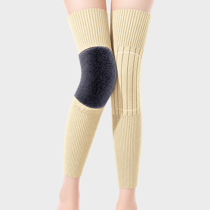 Long Knee Pads for Men and Women, One Size with Thick Wool Lining 🦵