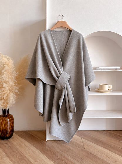 Women's Elegant Wrap Shawl with Belt