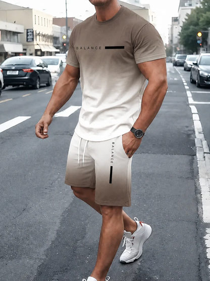 ⚡ Men's Gradient Fitness 2-Piece Set