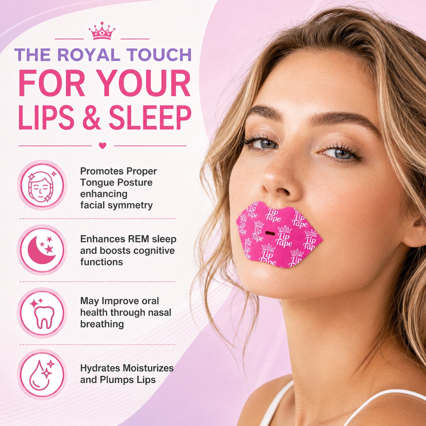 Marssirace lip tape  Hydrating Collagen Mouth Tape