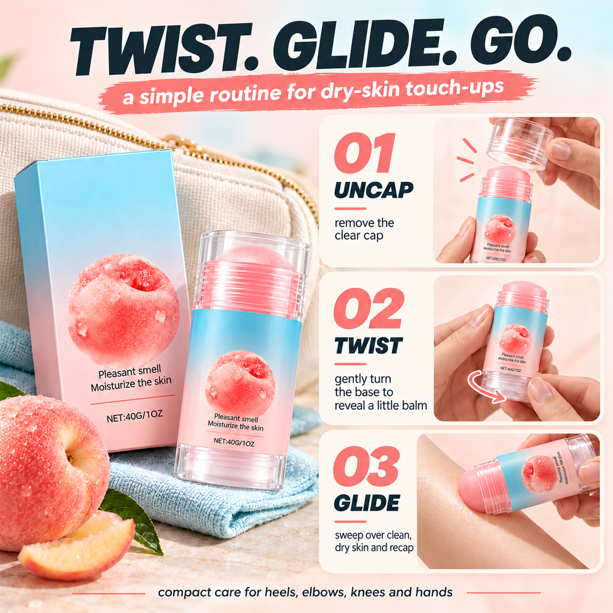 Moisturizing Petroleum Jelly Stick for Dry Hands and Feet