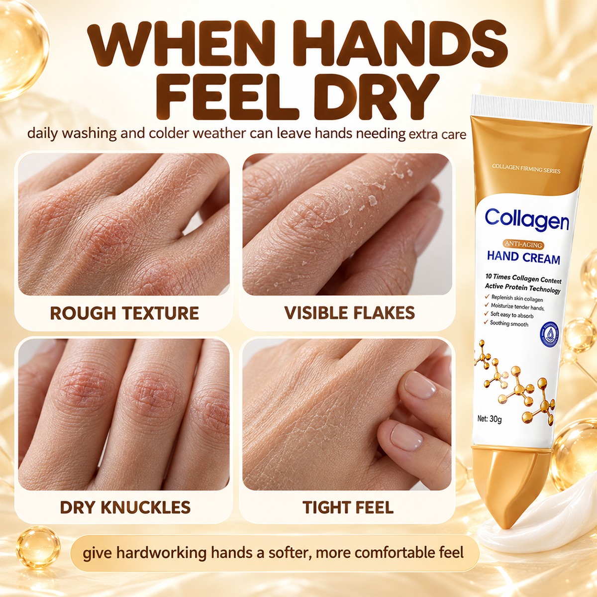 Hand care for smoother-looking skin