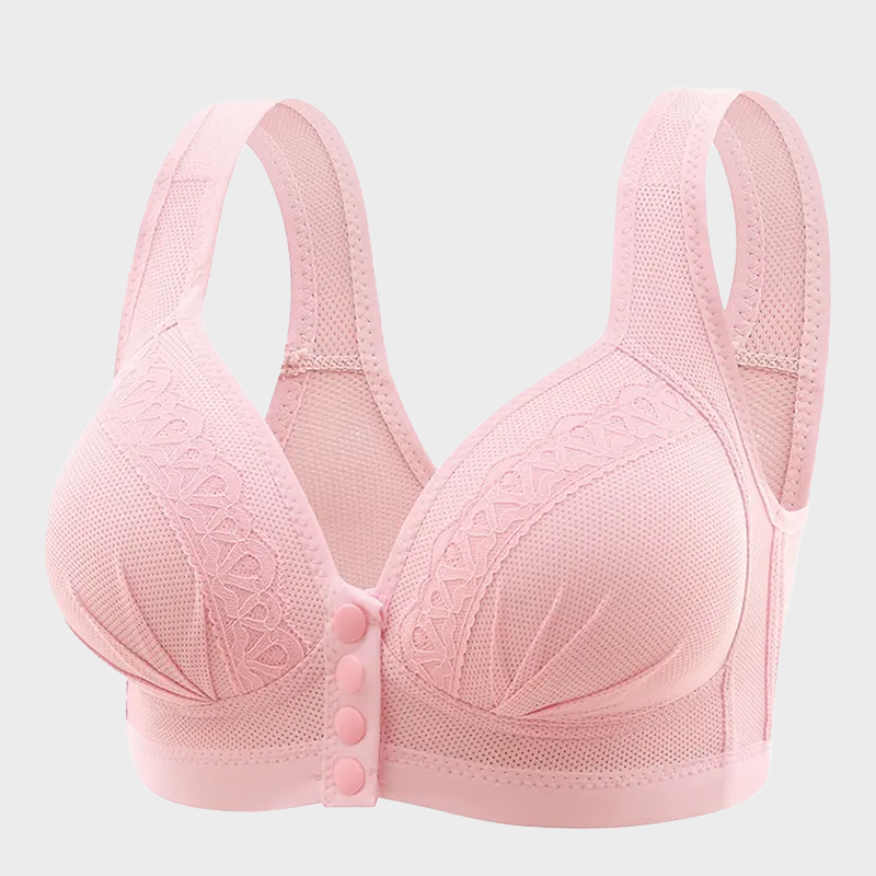 Front Button Breathable Skin-Friendly Cotton Bra
