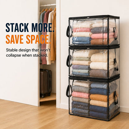 🔥Limited TimePromotion 50% OFF 📦Large Heavy-Duty Thick Plastic Clear Storage Bag for Clothes, Moving & Storage
