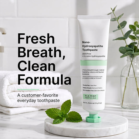 Nano-Hydroxyapatite Toothpaste, Fluoride Free Toothpaste, Appropriate for Sensitive Teeth🦷