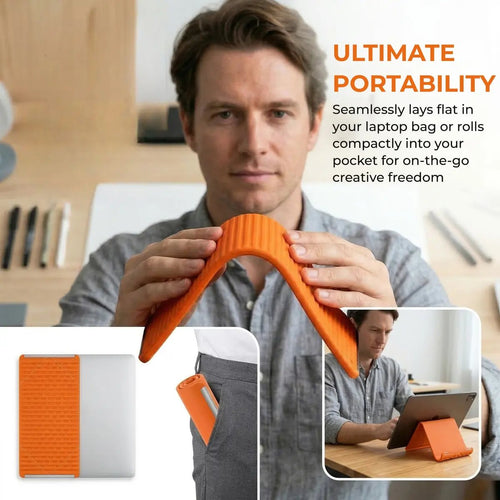 Foldable Silicone Aluminum Holder - Secure, Ergonomic Device Mount for Everywhere