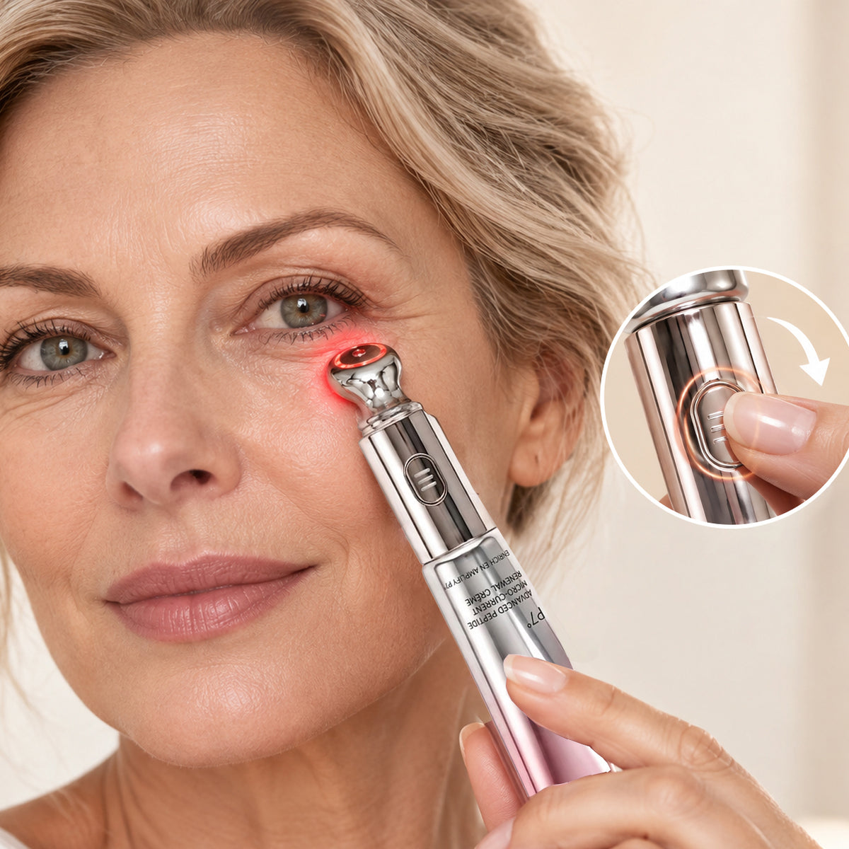 Activate and glide eye applicator