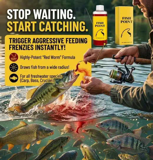 🎣 Concentrated Fish Attractant Liquid – 🐟Fast-Acting Red Worm Formula